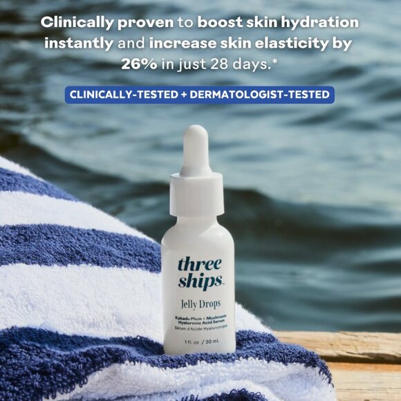 Three Ships Jelly Drops™ Kakadu Plum + Mushroom Hyaluronic Acid Serum | NEW - Picture 4 of 4